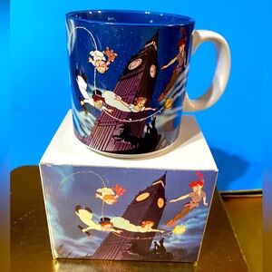 WALT DISNEY’S CLASSIC PETER PAN VTG 90’s NWT COLLECTIBLE CERAMIC MUG JAPAN RARE
